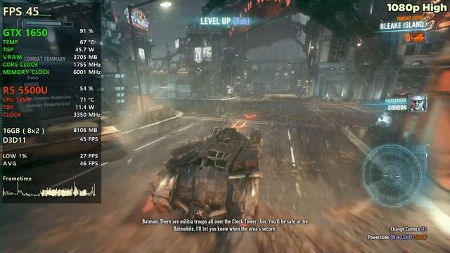 Batman Arkham Knight - GTX 1650 LAPTOP - 16GB RAM - Acer Aspire 7 смотреть онлайн