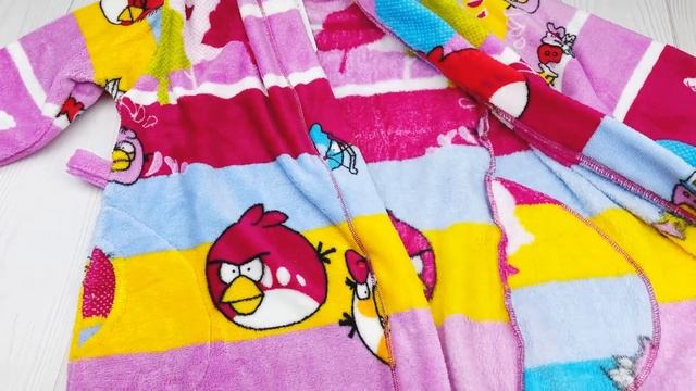 Халат махровый на запах подросток angry birds. Код:1145. смотреть онлайн