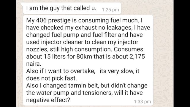 My Peugeot 406 Consumes Too Much Fuel & Sluggish смотреть онлайн