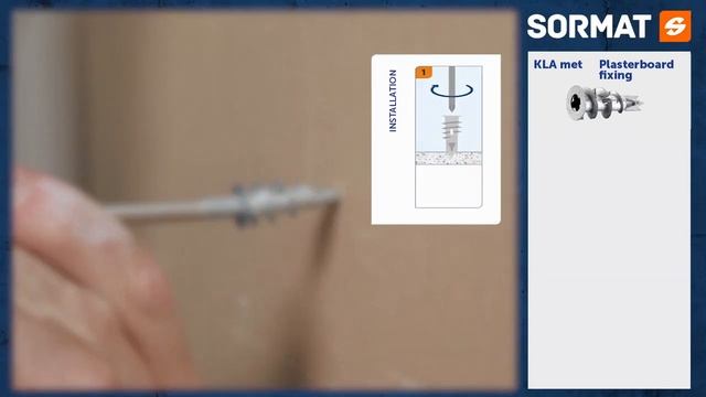 Решение для крепления в гипсокартон Sormat KLA M смотреть онлайн
