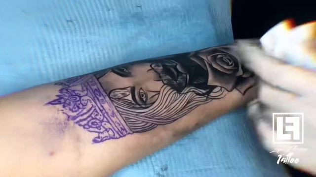 TIMELAPSE #10 TATTOO COVER Mask Face Girl Rose смотреть онлайн