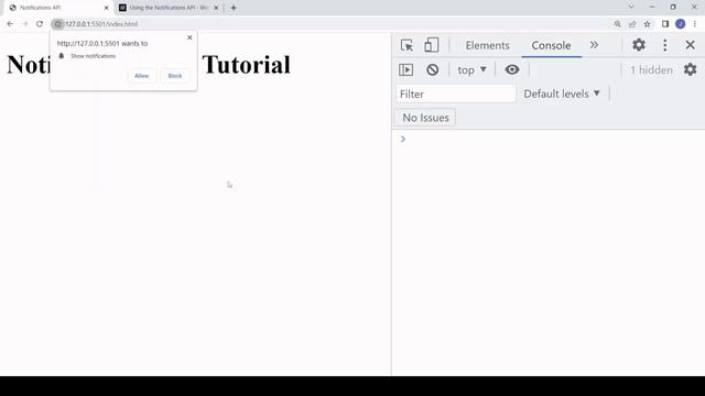 Show Desktop Notifications | JavaScript Tutorial смотреть онлайн