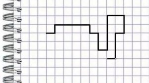Черепашка. Графический диктант по клеточкам.