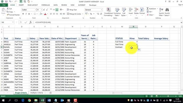 Excel 2013 IFS Single Criteria смотреть онлайн