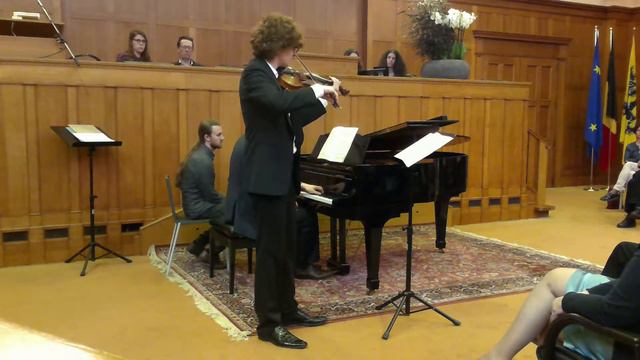Ravel 2nd sonata 1st movement Allegretto - Stefaan De Rycke & Pieter Dhoore