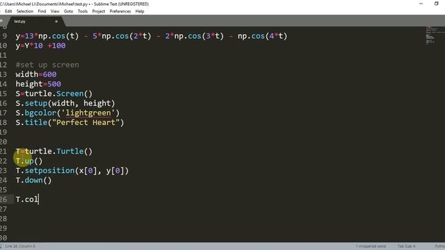 Draw a Perfect Heart Shape with Python Turtle and Numpy to Wish Everyone a Happy Valentine's Day! смотреть онлайн