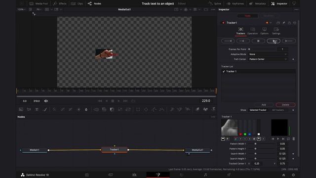 Tracking text to an object in DaVinci Resolve Fusion смотреть онлайн