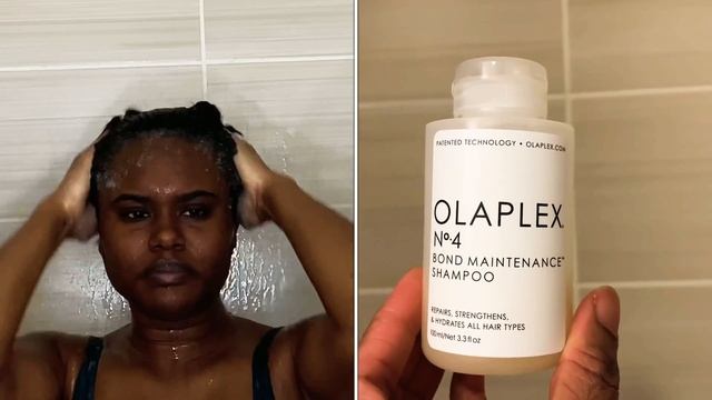 Relaxed hair wash day with Olaplex (No. 0, 3, 4, 5, 6, & 7)- post relaxer wash day смотреть онлайн