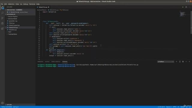 Python Network Automation telnetlib part 2 смотреть онлайн