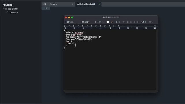 Make a build system for typescript in sublime text4 on mac смотреть онлайн