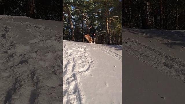 Пришли на ледяную горку, приключения, катаемся. смотреть онлайн