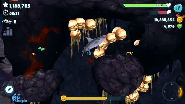 TIGER SHARK vs Giant CRAB in Hungry Shark Evolution смотреть онлайн