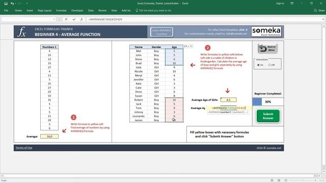 Excel AVERAGE Function Explained with Examples | Training Lesson 4 смотреть онлайн