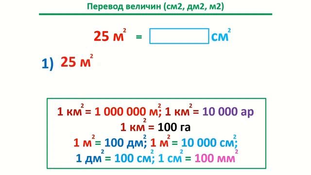 Перевод величин