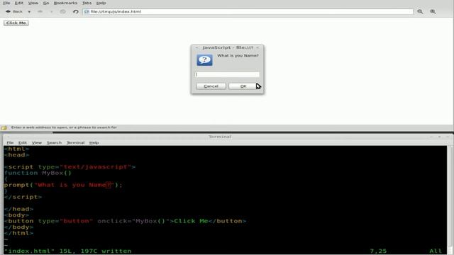 JavaScript Tutorial Part#10 PopUp Boxes - For Linux Users смотреть онлайн