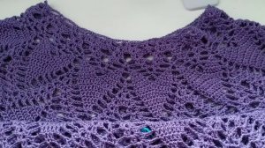 ПЛАТЬЕ КРЮЧКОМ - ТЕКУЩИЙ ПРОЦЕСС/СХЕМА КРЮЧКОМ / У НАС ДОЖДЬ