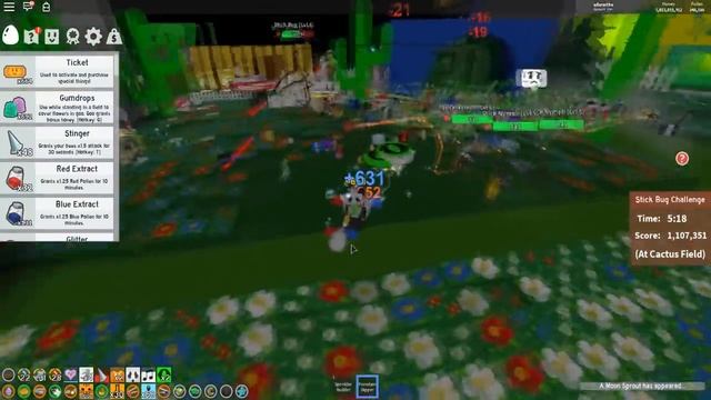 The Stick Bug Challenge In Roblox Bee Swarm Simulator смотреть онлайн