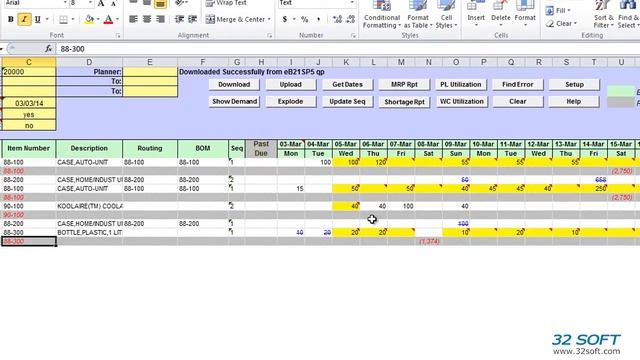 Production Planner RS Excel Tool for QAD - 32 Soft смотреть онлайн