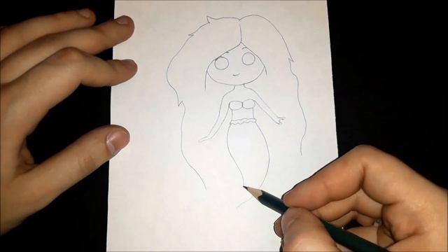 Как нарисовать Русалку? рисунки для начинающих смотреть онлайн