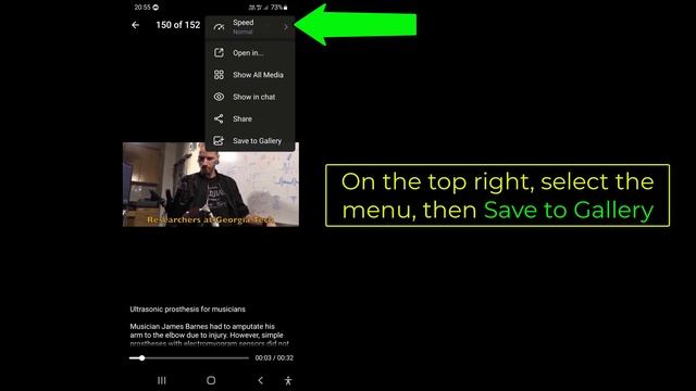 How to save Telegram videos to your Gallery on Android 12 (2022) смотреть онлайн