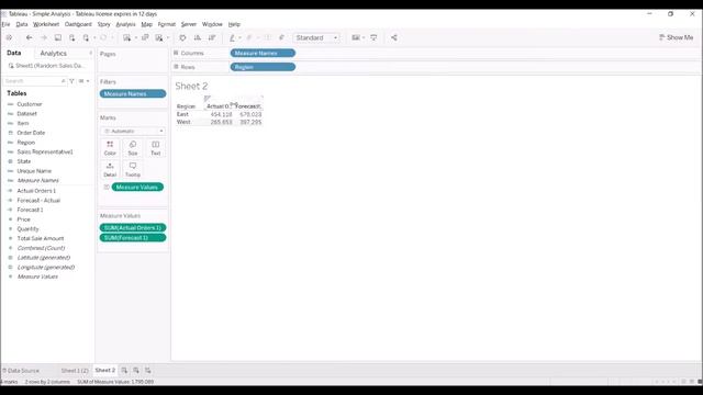 Tableau - Table Calculations How to divide two different columns using aggregate. смотреть онлайн