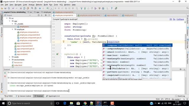 Angular 4 - Data Binding Forms and Form Validation смотреть онлайн