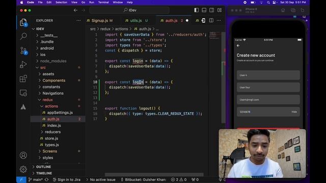 #22 - How to setup Auth Stack Main Stack in React Native and Integration Signup/Login API's смотреть онлайн