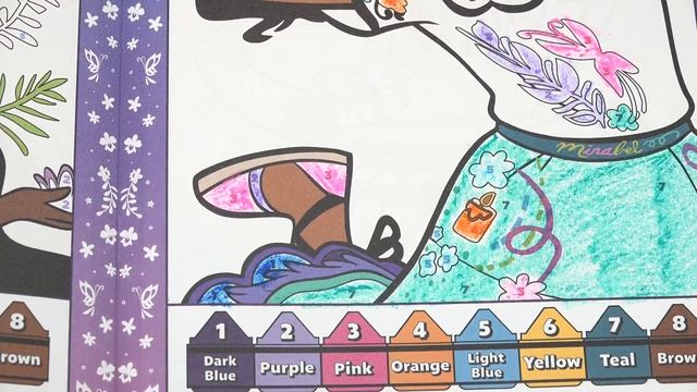 Disney Encanto Color By Number Coloring Book with Mirabel, Luisa, Isabela смотреть онлайн