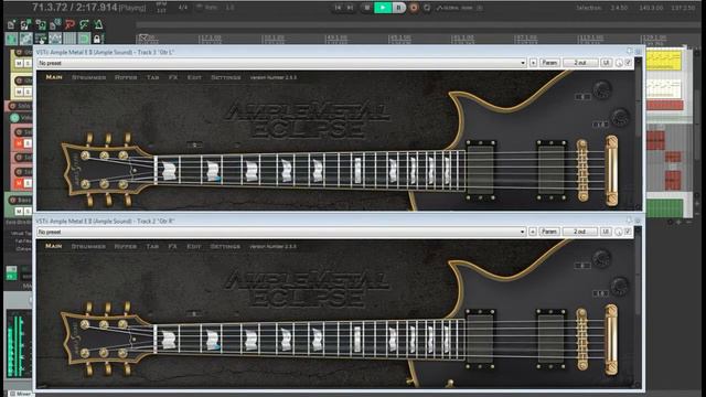 Ample Metal Eclipse Ample Sound AME2 test rhythm guitars 2&demo track смотреть онлайн