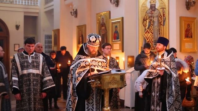 "Блаженны" на утрене Страстной Пятницы. смотреть онлайн