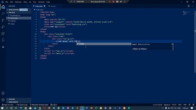 1 - CRUD App Using Vue.js, Bootstrap 4, PHP, MySQLi смотреть онлайн