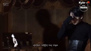 Съёмка теней участников BTS в клипе BLACK SWAN