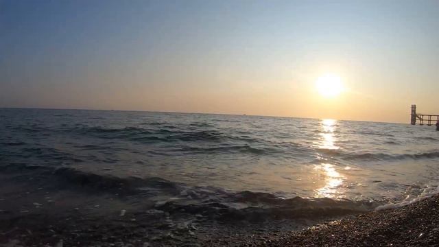 4к.Шум моря на закате. Пение сверчков. Релакс. смотреть онлайн