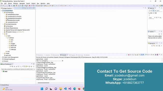 Online Computer shop project in java with source code and project report смотреть онлайн