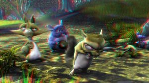 Anaglyph 3D Video Animation - Cartoon Full HD Red Cyan Movie