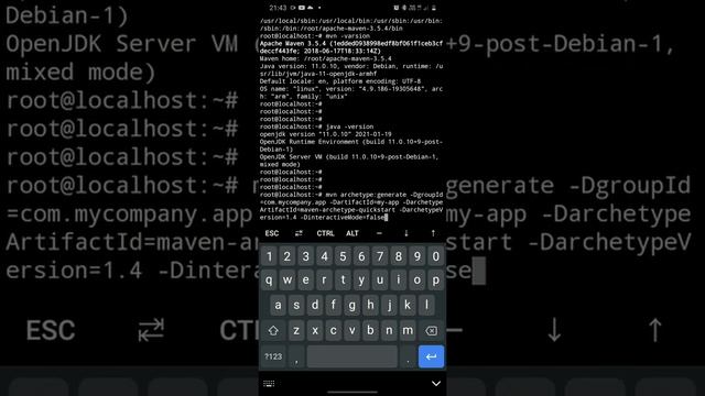 Creating a maven project in android phone | termux | Kali Linux distro arm-hf смотреть онлайн