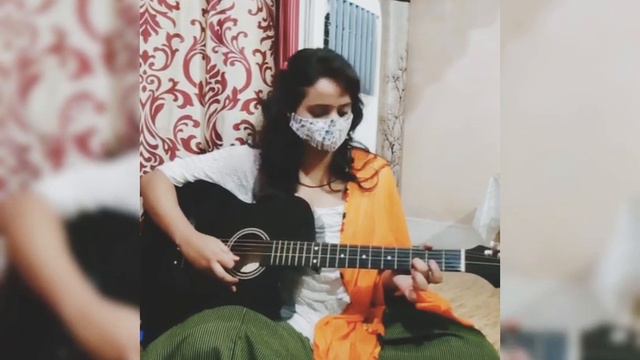 #NationalAnthem On Guitar Tab |by Shweta Nigam Ilu~'The Mask Girl'| #HappyIndependenceDay #JaiHind🇮