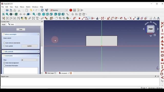 lesson 2 , how to start sketch , pad , hole and linear pattern? freecad tutorials - смотреть онлайн