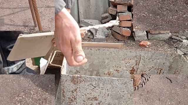 Простой пресс для брикетов из картона и древесных опилок.