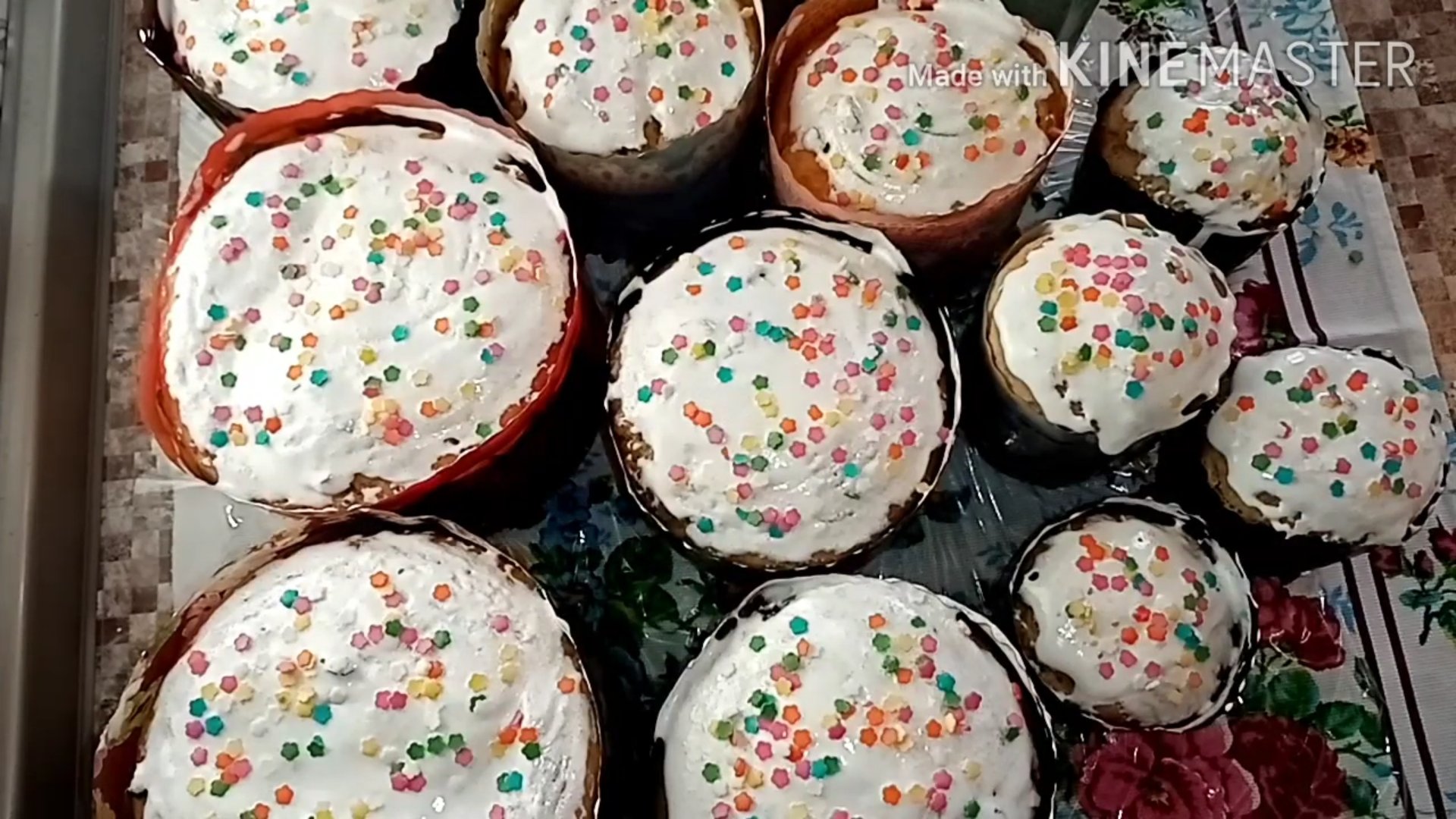 Вкусные КУЛИЧИ НА ПАСХУ. Простой рецепт. смотреть онлайн