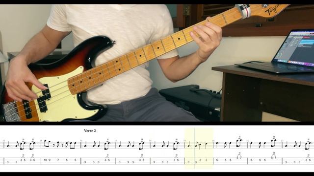 CREEDENCE CLEARWATER REVIVAL - Have You Ever Seen The Rain (Bass Cover + Tabs)