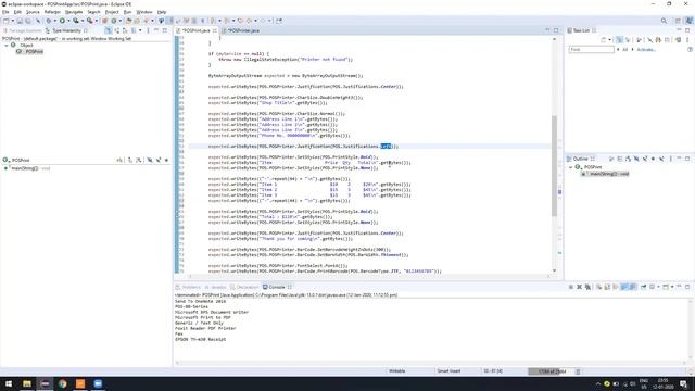 POS receipt report using JAVA смотреть онлайн