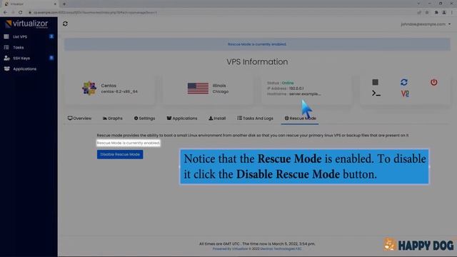 How to Disable Rescue mode in Virtualizor Happy Dog Web Hosting смотреть онлайн