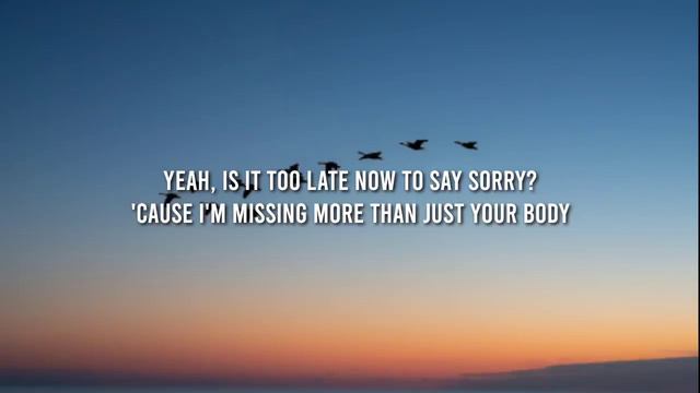 Justin Bieber - Sorry (Lyrics) смотреть онлайн