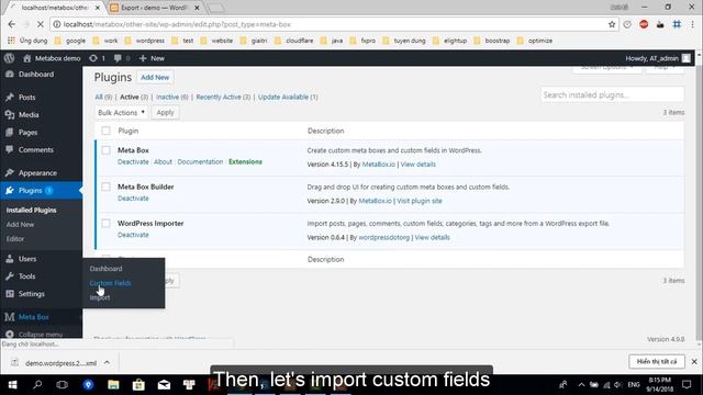 How to Export & Import Custom Fields with the WordPress Importer | Meta Box Tutorials смотреть онлайн