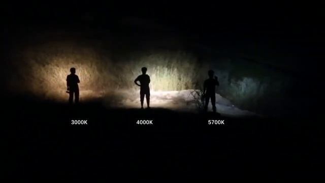 CYANSKY HS3R 3000K, 4000K, 5700K Color Temperature Comparison смотреть онлайн