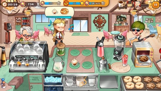 Cooking Adventure - Coffee Bistro Level 50 - Full Upgrade смотреть онлайн