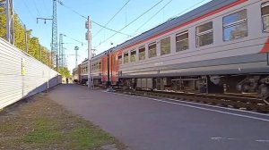 ЭД9м-0137 Тихорецкая-Ростов отправляется со станции Тихорецкая.