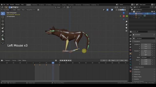 BLENDER 2.91 БАЛТО анимация для игры смотреть онлайн