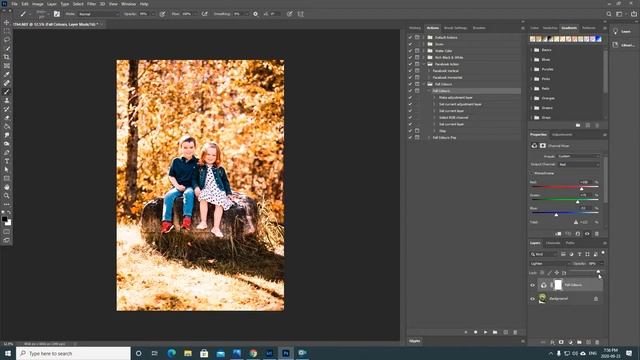 Fall Colours Photoshop Action смотреть онлайн